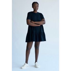 ✨Kotn Tiered Babydoll Black Sz XS Dress✨